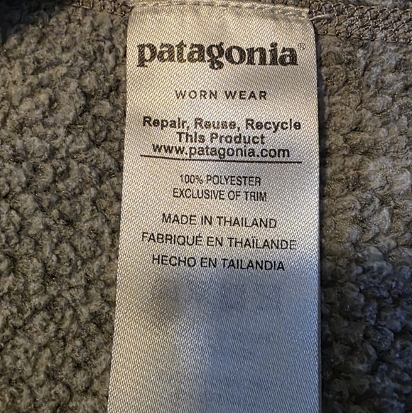 Patagonia Women's L Gray Better Sweater 1/4 Zip Fleece Pullover - Picture 6 of 9